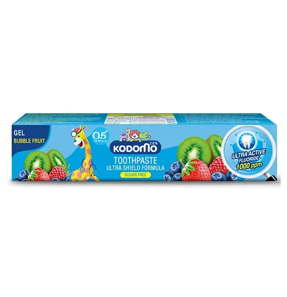 Kodomo Bubble Fruit Toothpaste Gel Ultra Shield Formula (0.5 Years Up) - 40g