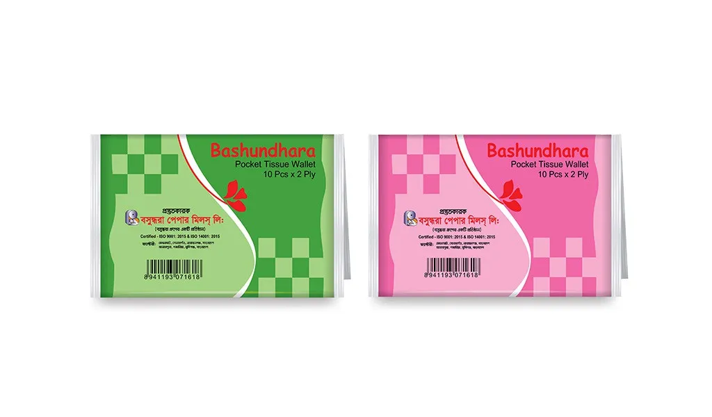 Bashundhara Pocket Tissue Wallet (Per Hanger)
