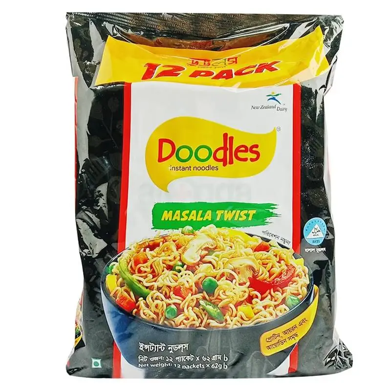 Doodles Instant Noodles Masala 62g (24 Pack)