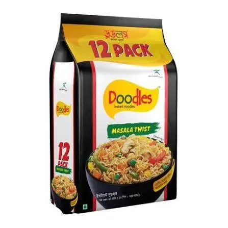 Doodles Instant Noodles Masala 62g (12 Pack)