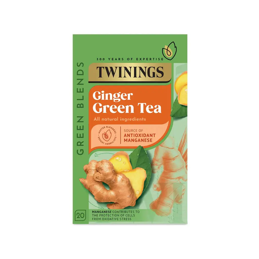 Twinings Green Tea & Ginger 20 Bags - 40g